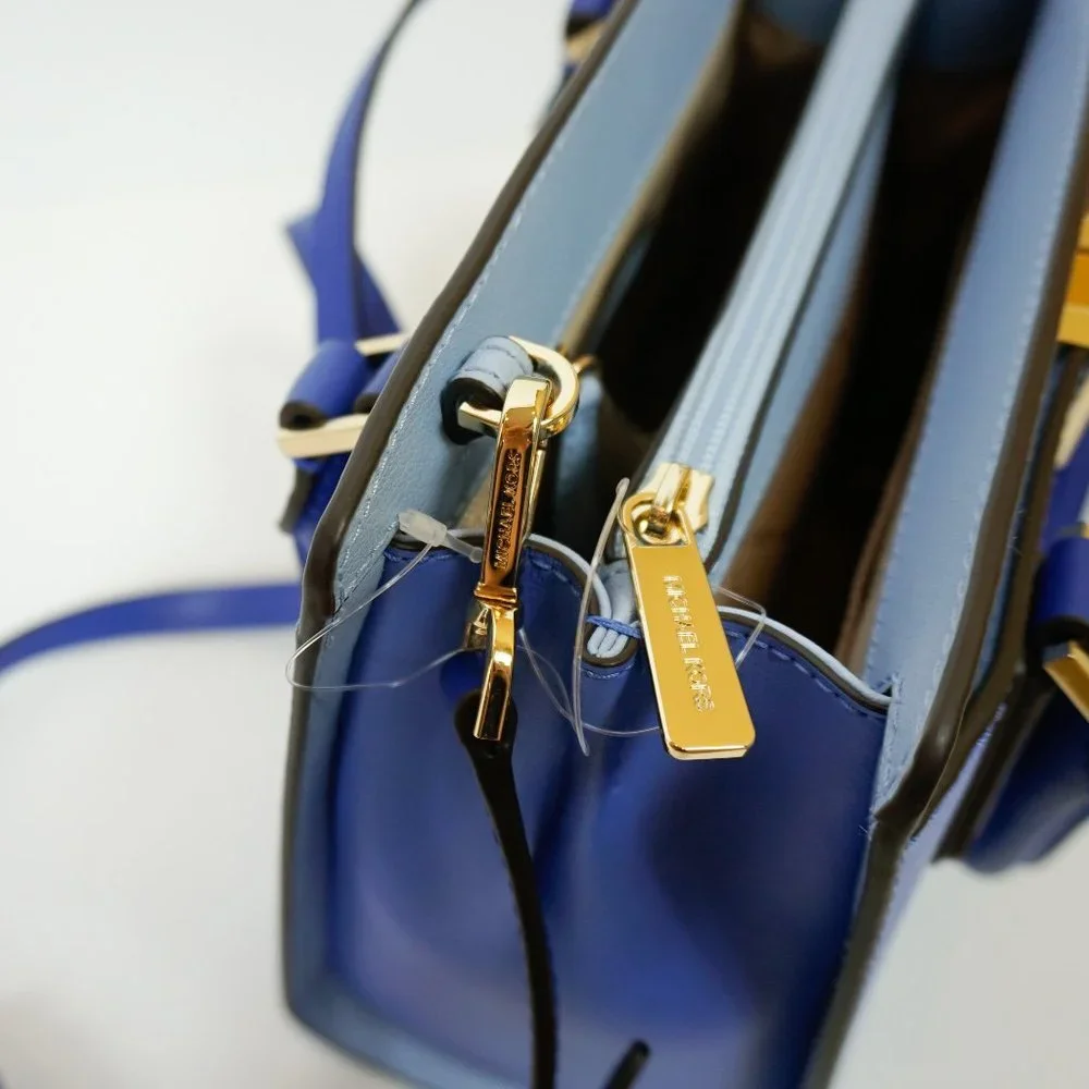 Michael Kors Mott Messenger Bag Blue Multi - Picture 7 of 12